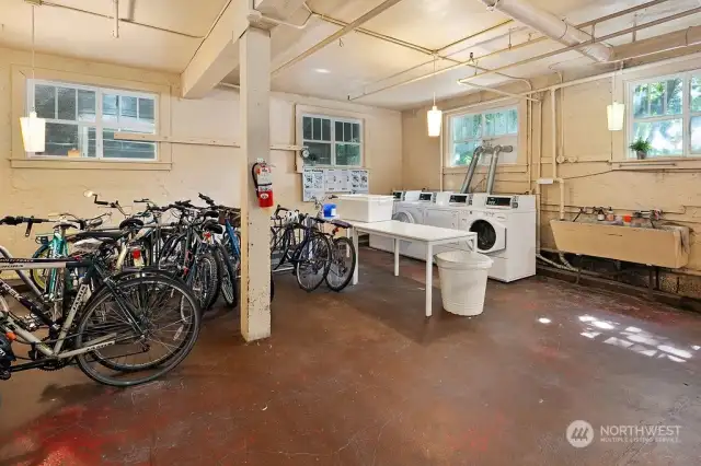Laundry Room with Bike Storage
