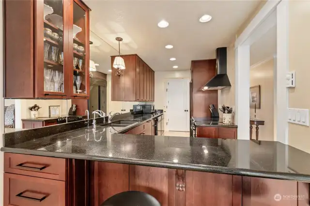 It is all a first class presentation and begins with this kitchen.