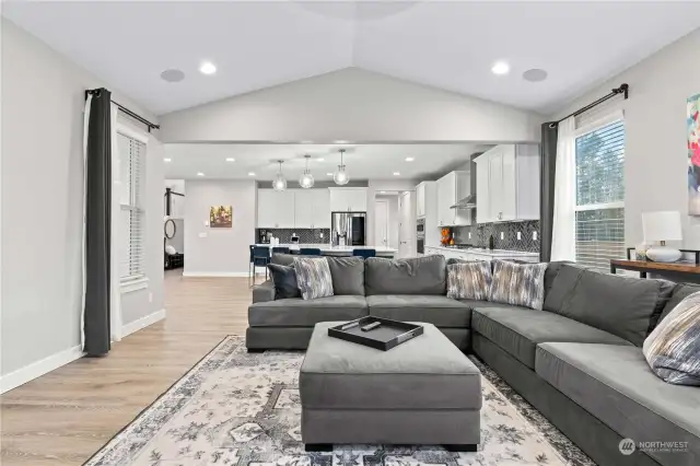 Entertaining is seamless with this functional open floor plan.