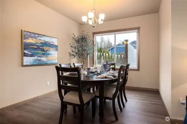 Dining area perfect for entertaining.
