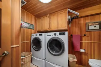 Downstairs laundry room.