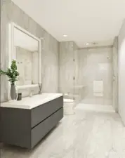 Avenue Residences Linen-scheme Bathroom.