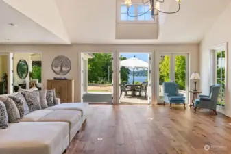 French Oak floor greet you as you enter and you immediately are calmed by the beautiful view of Budd Inlet on the Puget Sound.
