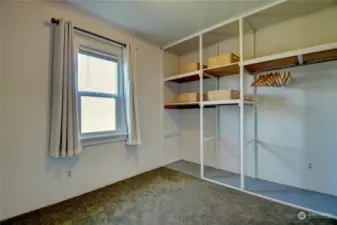 2nd bedroom with lots of storage and closet space.