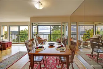 Dining area with expansive views