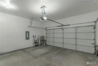 Painted Garage with Electric Car Charger