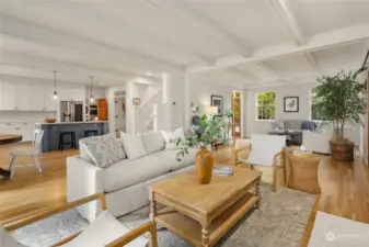 Original beams add to the charm of an established home