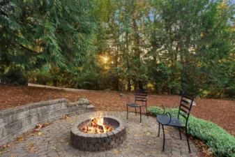 Enjoy the peaceful setting as you gather around the firepit.