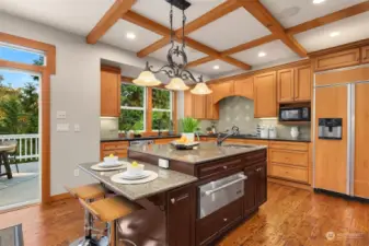 This gourmet kitchen invites you to indulge in your culinary passions.