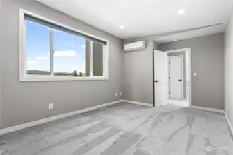 Bonus room, which could be used as an office or third bedroom. It has an individual ductless unit for heating/cooling and a spacious closet