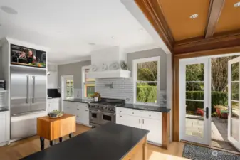 Fully remodeled kitchen is the hub of the home, flooded with natural light, view breakfast nook and easy indoor/outdoor flow.