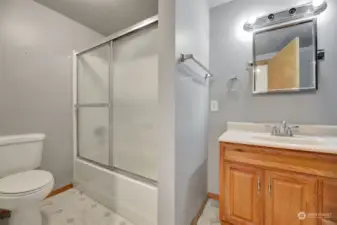 Full Bath in Office section of home.