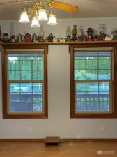 Dining area window view