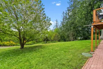 The landscaping is pristine at this property with so many beautiful trees and plenty of yard space.