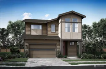 Digital representation of the exterior of our 3053 Plan Elevation A