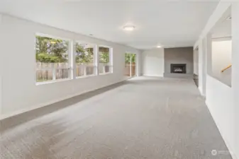 Large Family Room with fireplace