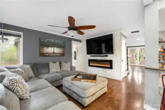 Family Room - Electric Fireplace