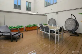 Huge 400 square foot private patio! Such a rare find in the city!