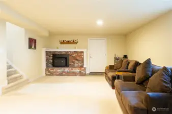 Spacious lower level living area!