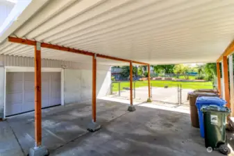 2 car carport that could be used for RV parking