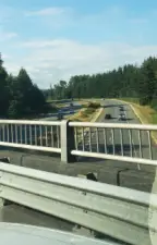 I-5 Overpass North View - Grandview Exit is North