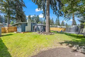 The property is over a quarter of an acre and is fully-fenced for your comfort and privacy.  Kids and Pet Friendly!