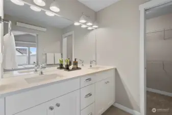 Primary Bathroom with large walk in closet