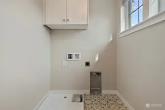 Laundry Room with built in cabinetry
