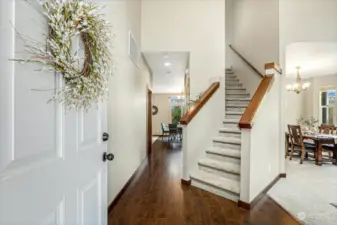 Entry opens to Living Room & Dining.