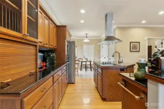 So much room in this kitchen! Pull down to hide your appliances.