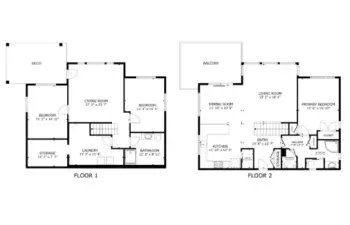 Floorplans by level. Fabulous configuration for full-time living, second home, or rental / investment property.