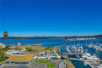 Great setting and views at the Semiahmoo Marina. Nice facilities, include store, food, laundry, parking, and gated private Marina.