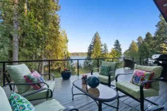 Sit back, relax and take in the views from the back deck.