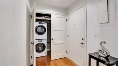 In-unit laundry.