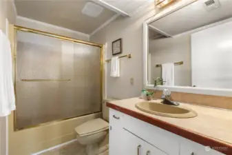 Basement bath, functional, but ready for your updates