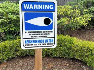 This complex has a fantastic neighborhood watch.