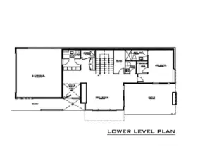 Lower Level Plan, Junior Suite allows for ADA accessibility. Get in early in the build to design your Accessory Dwelling Lower Level.