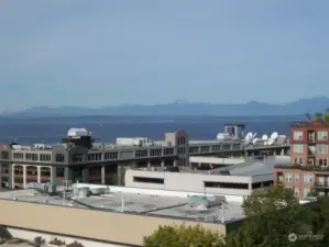 Water view with Olympic mountains
