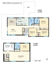 Floor plan for main house