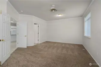 Large 2nd bedroom with attached bathroom