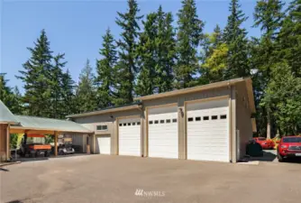 Oversized garage & shop with business office attached.