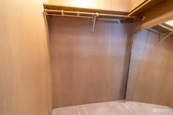 Large walk in closet in 1st bedroom