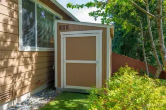 Complete your outdoor storage needs with the detached matching shed, offering additional space to store tools, equipment, and seasonal items while maintaining aesthetic harmony with the rest of the property.