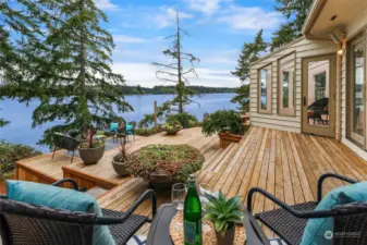 Stunning views and unparalleled access to nature await at this waterfront oasis on Henderson Inlet.