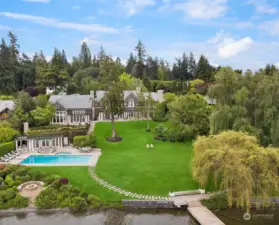 An unprecedented opportunity to own one of the most significant waterfront properties on Lake Washington. 210 feet of prime low bank waterfront situated on 1.25 acres of richly manicured grounds.