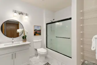 Full bathroom has been updated as well, includes bathtub.