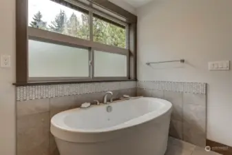 Soaking tub for pure relaxation and enjoyment!