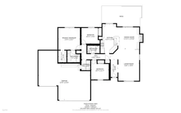Spacious floor plan with 3-car garage