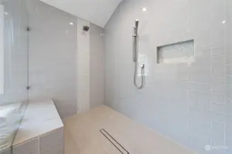 HUGE shower in the primary bath!