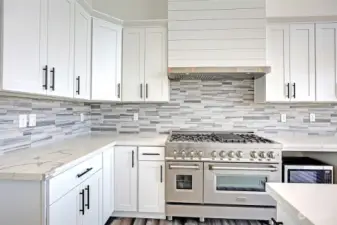 Builders example of quality in the kitchen of another home he built.